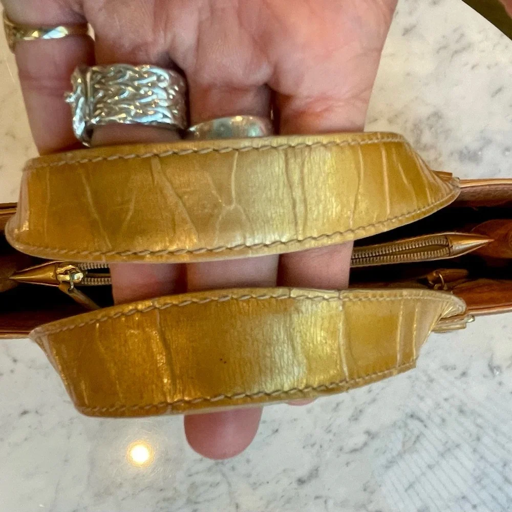 Christian Dior John Galliano Vintage 2001 Belt Bag, gold/orangey tan, GUC - Picture 11 of 16